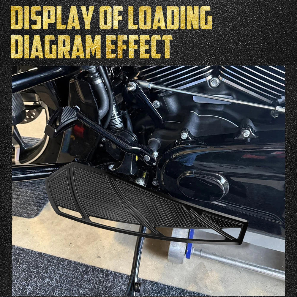 Marchepieds pilote (floorboards) avant - Harley Touring Road Street Electra Glide, Softail FL, FLD – photo 3/8