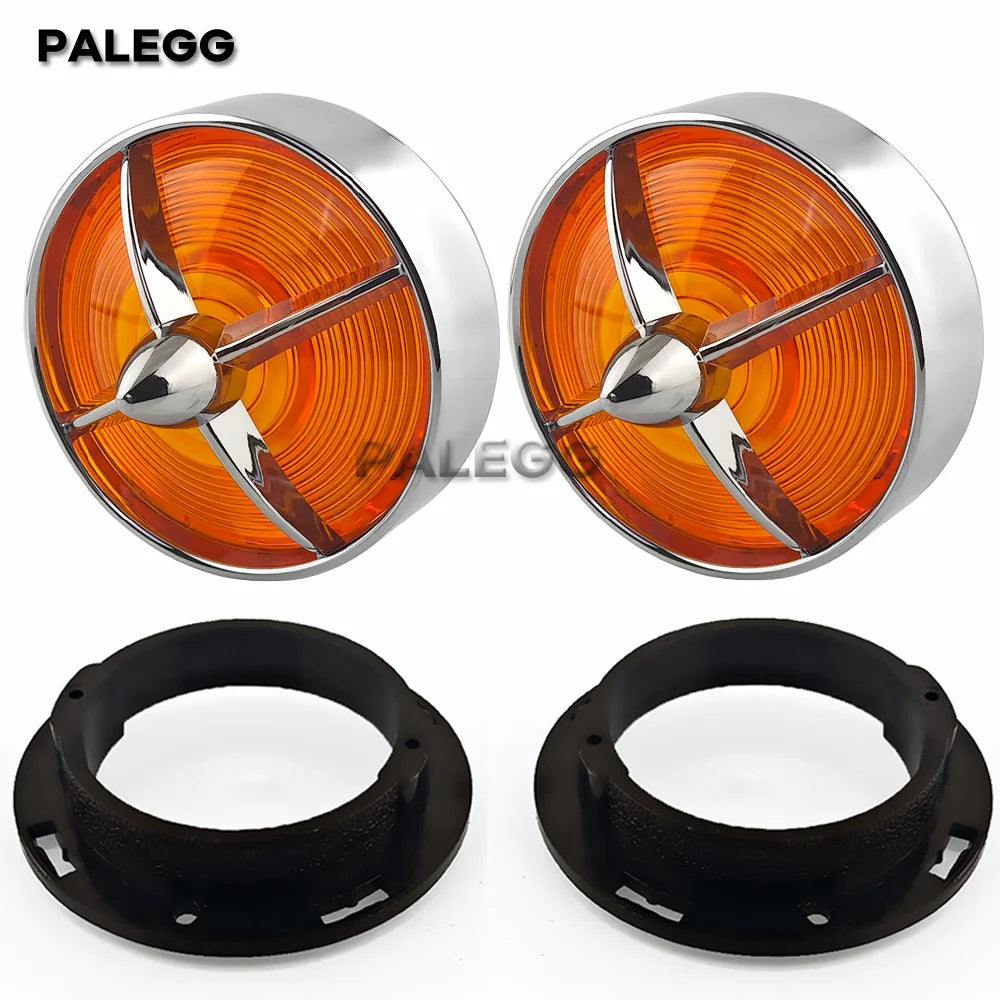 Cabochons de clignotant 3 1/4 pour Harley Touring - vue 7