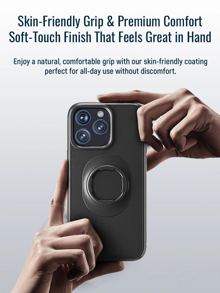 Coque antichoc pour iPhone avec verrouillage type Quad-Lock, compatible support moto, vélo et voiture - vue 5