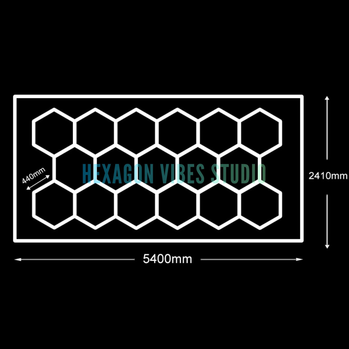 Panneau LED hexagonal nid d'abeille 6500K pour garage, salon de coiffure et atelier – photo 29/36