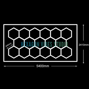 Panneau LED hexagonal nid d'abeille 6500K pour garage, salon de coiffure et atelier – photo 29/36