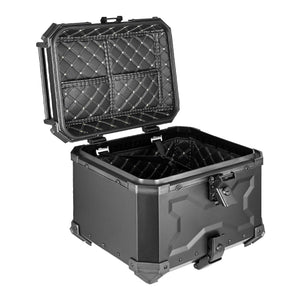 Top case en aluminium noir de 55 litres pour moto - vue 4