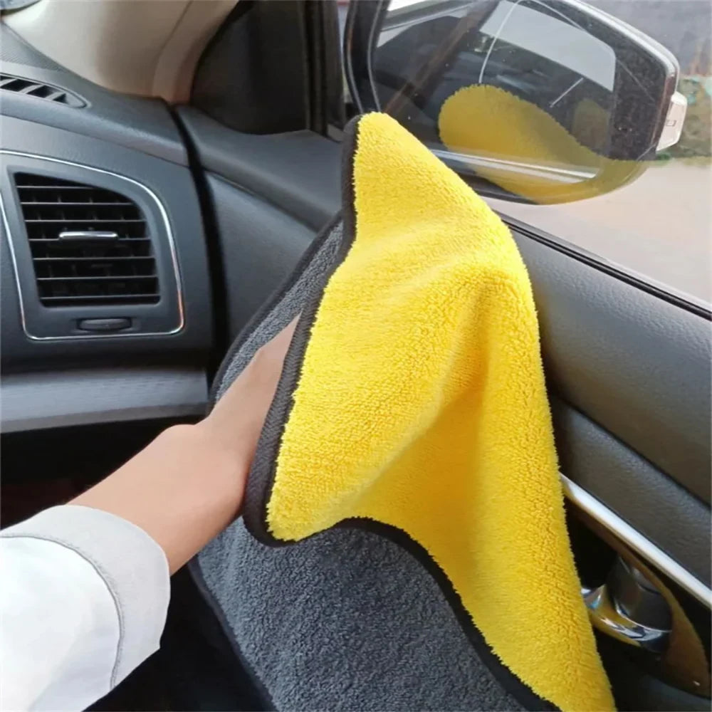 Serviettes de Nettoyage Microfibre Double Face (Lot de 1, 2 ou 6) - Auto/Moto – photo 5/12