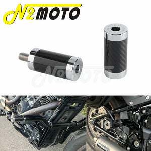 Paire d'embouts de glissière en aluminium et fibre de carbone pour barre de protection moto - vue 7