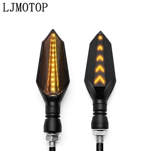 Clignotants LED à défilement séquentiel pour moto, feux de position ambrés - vue 8