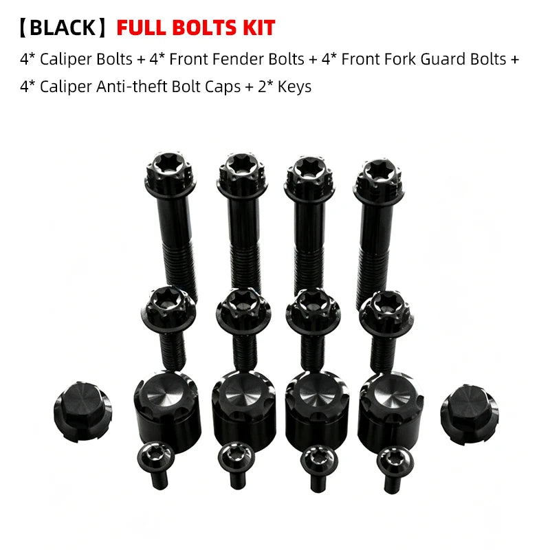 Boulons Titane Étrier/Garde-boue Avant Antivol pour Harley 121 CVO/ST, 117 Road/Street Glide – photo 18/26
