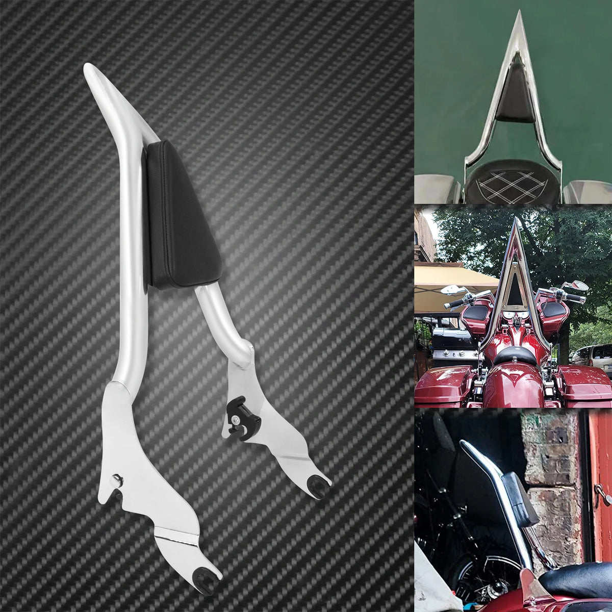 Dossier Passager Amovible (Sissy Bar) - Harley-Davidson Touring Electra Glide, Street Glide, Road King, FLHR/FLHT 2009-2023 – photo 2/8