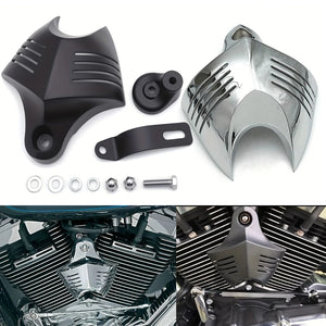 Cache de klaxon aluminium pour Harley Big Twin - vue 1