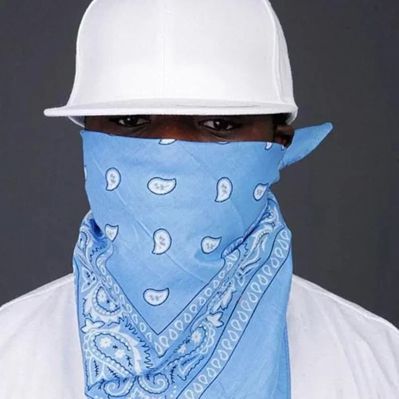 Bandana biker imprimé foulard tête et poignet - vue 5