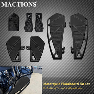 Kit Repose-Pieds Conducteur/Passager en Aluminium CNC - Harley-Davidson Softail, Touring, Dyna – photo 7/8