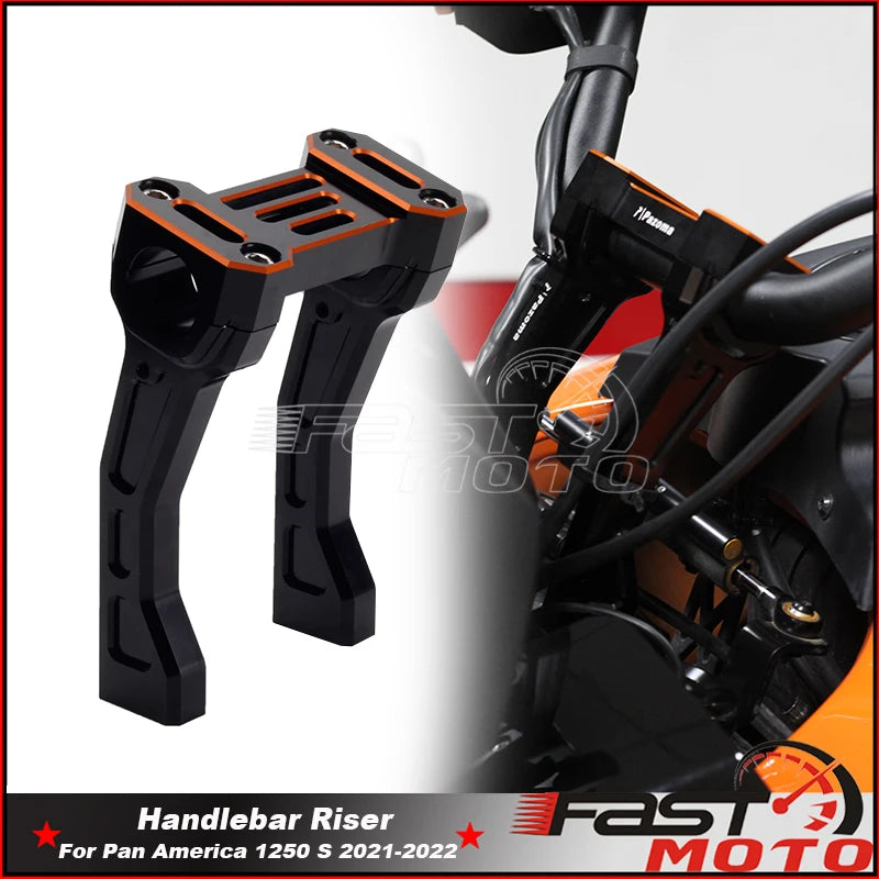 Risers de guidon en aluminium pour moto Harley-Davidson Pan America - vue 1