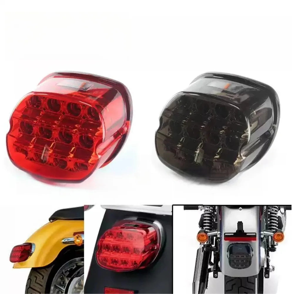 Feu arrière LED laydown avec éclairage de plaque pour Harley - vue 3