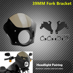 Carénage Phare Gauntlet avec Fixation Trigger Lock 39/49mm - Harley-Davidson Sportster XL – photo 8/8