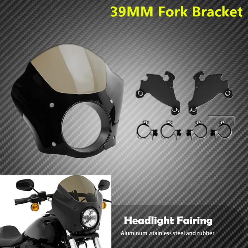 Carénage Phare Gauntlet avec Fixation Trigger Lock 39/49mm - Harley-Davidson Sportster XL – photo 8/8