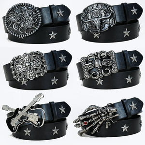 Ceinture simili cuir style rétro bohème rock - vue 1