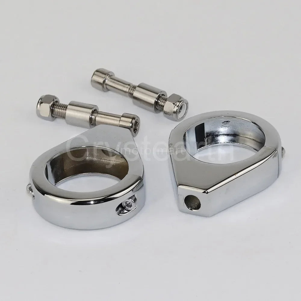 Colliers de fourche pour clignotants pour Harley Sportster Dyna Softail - vue 3