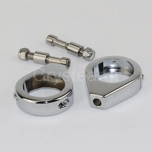 Colliers de fourche pour clignotants pour Harley Sportster Dyna Softail - vue 3