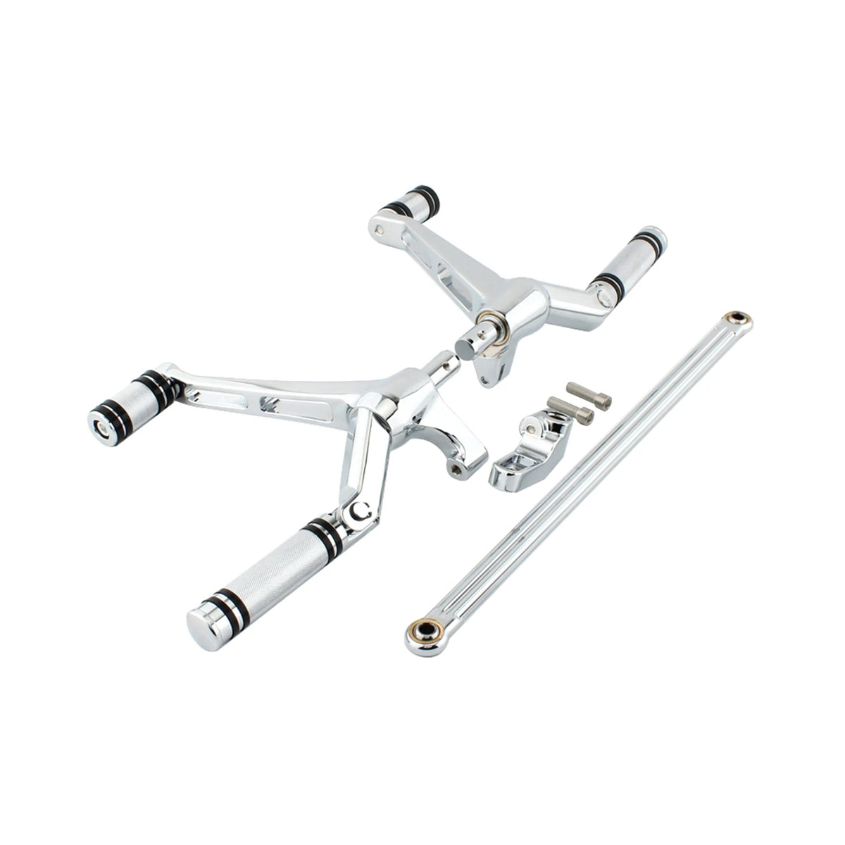 Kit complet commandes avancées, repose-pieds, leviers et biellettes pour Harley-Davidson Night Rod VRSC Special 2007-2017, V-Rod Muscle 2002-2017 – photo 11/12