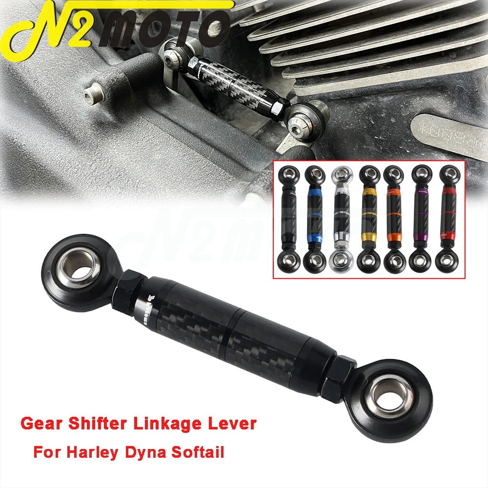 Tige de sélecteur en fibre de carbone pour Harley Dyna - vue 1