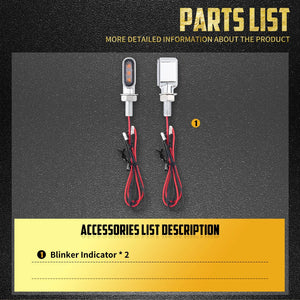 Clignotants LED Mini Homologués E - Harley-Davidson Touring, Softail, Dyna, Sportster – photo 5/10