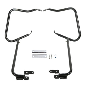 Arceau de protection noir sur sacoche Harley Road King - vue 8