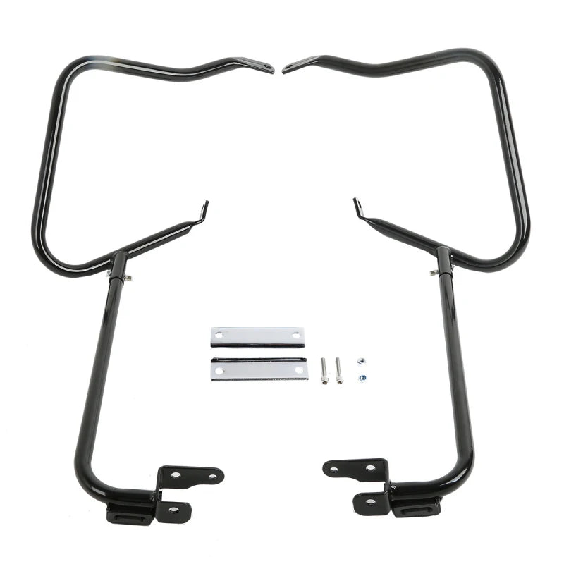 Arceau de protection noir sur sacoche Harley Road King - vue 8