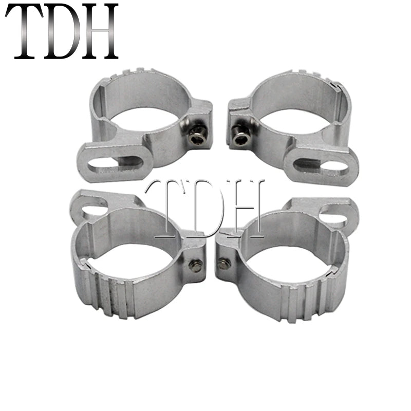 Collier de fourche chromé pour carénage de moto - vue 3