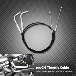 Câble d'Accélérateur/d'Embrayage en Acier (Plusieurs Longueurs) - Harley-Davidson Sportster, Touring, Dyna & Softail – photo 12/12