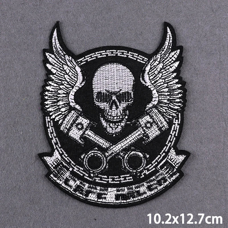 Écusson brodé Live To Ride motard punk à coudre ou repasser sur veste - vue 22