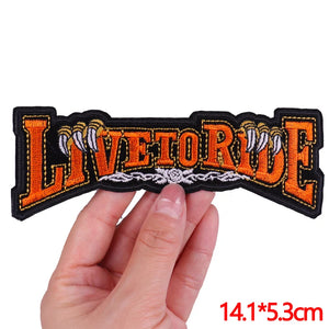 Écusson brodé style biker moto hippie punk - vue 9