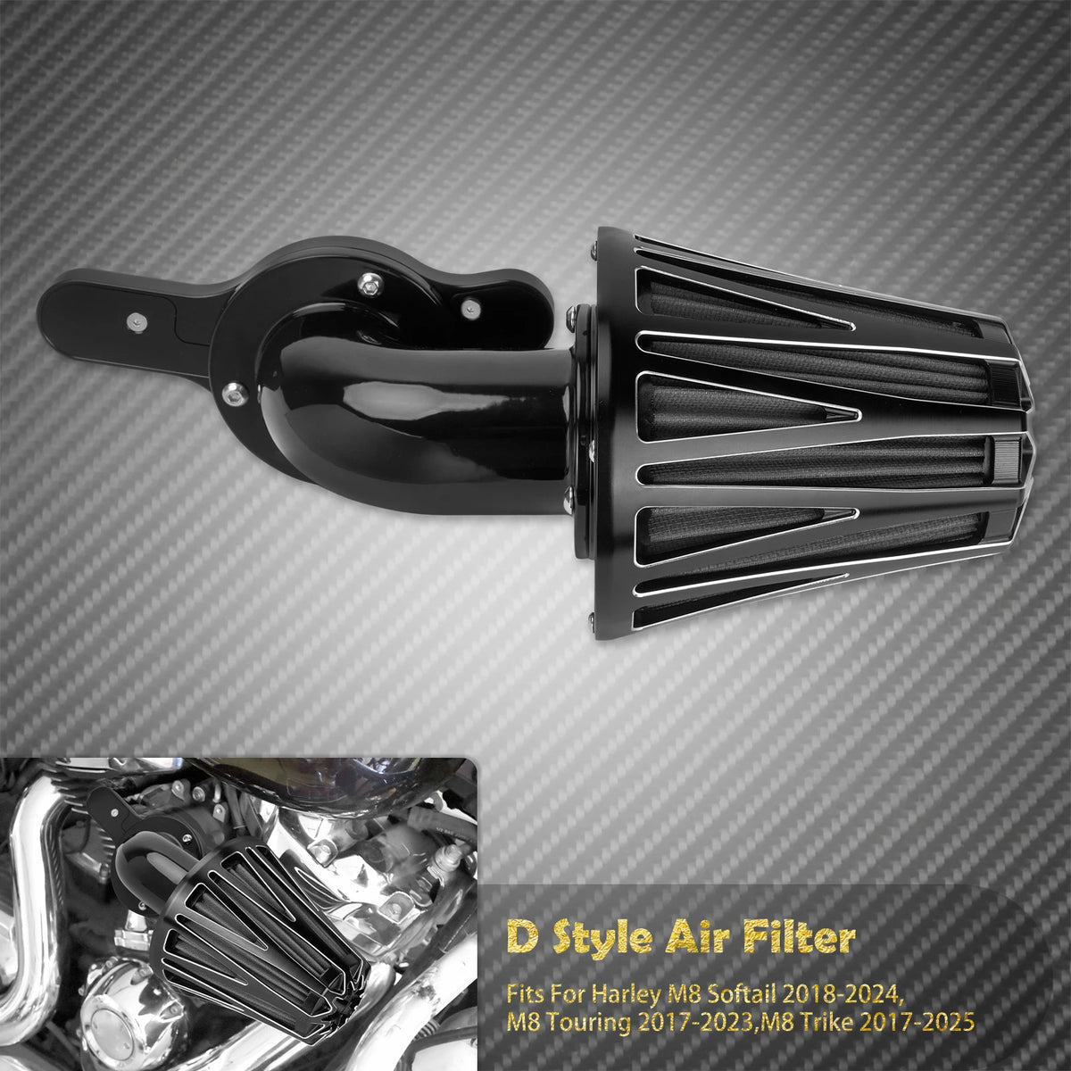 Filtre à Air CNC Haute Performance - Harley-Davidson Touring, Softail, Sportster, Dyna – photo 13/14