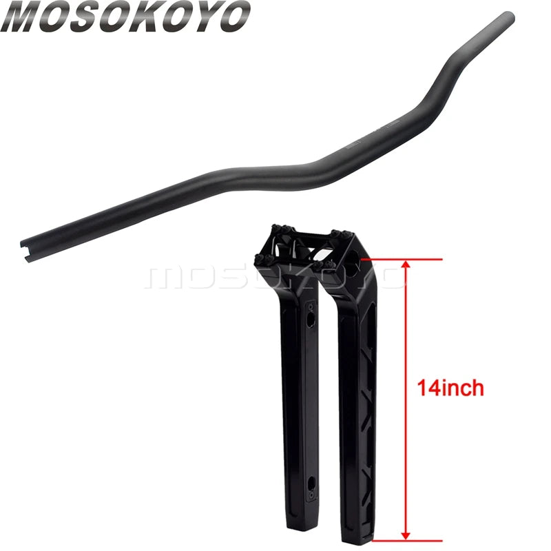 Risers pullback et guidon pour Harley Dyna Sportster Softail - vue 28