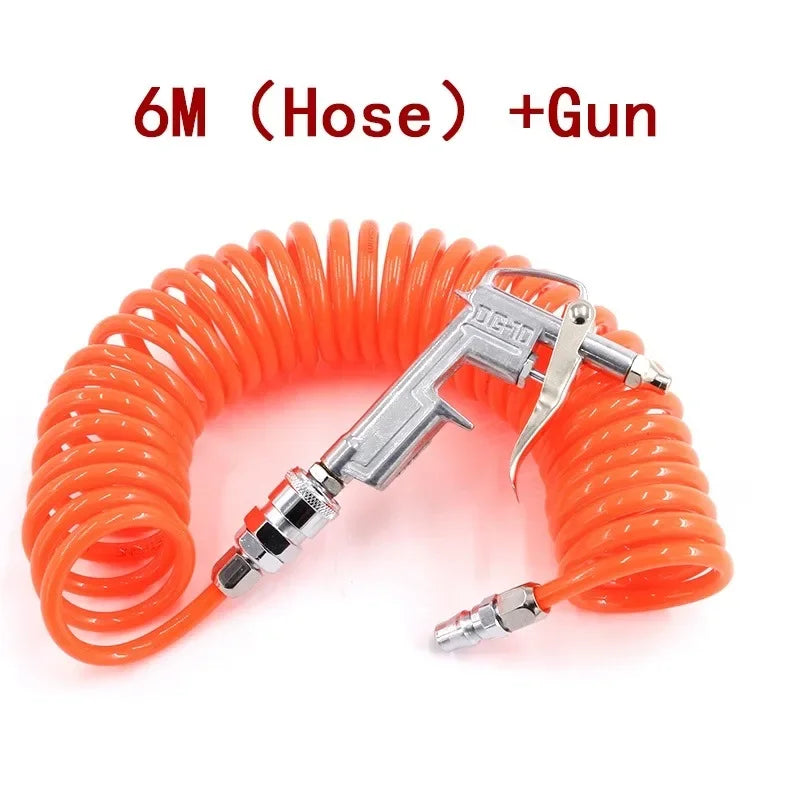 Pistolet de Nettoyage Haute Pression avec Tuyau PU Rétractable 8x5mm – photo 9/12