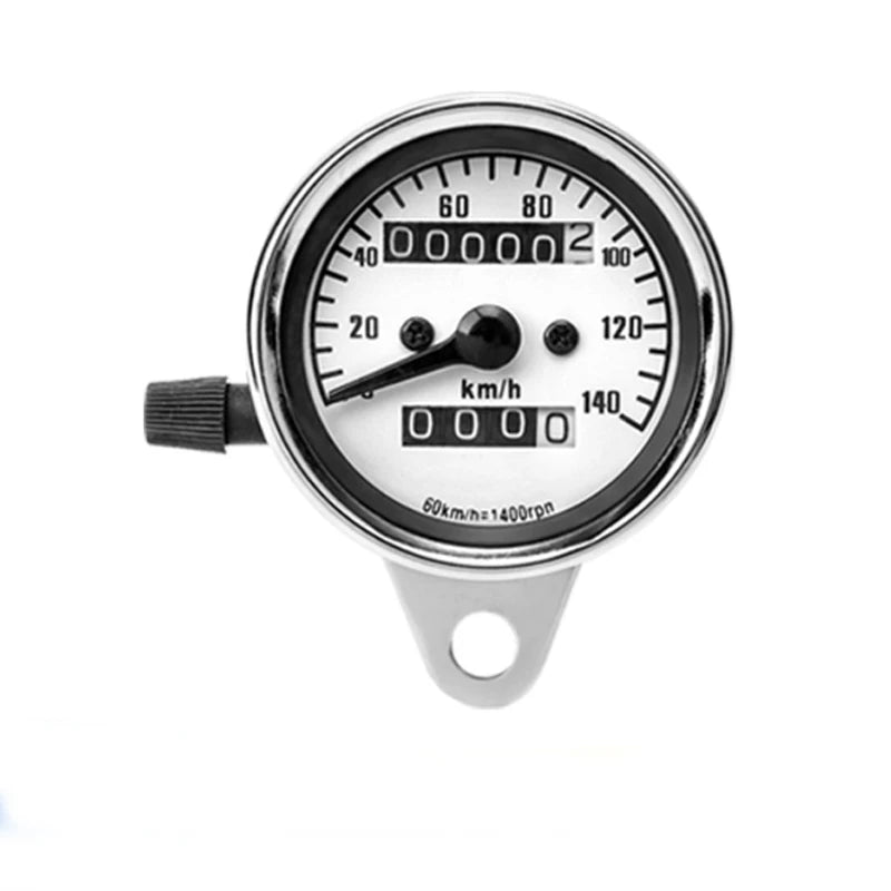 Compteur de vitesse rétro universel 12V avec compte-tours, cadran km/h rétroéclairé