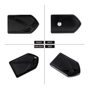 Cache de pédale de frein noir et chromé pour moto Harley-Davidson - vue 5