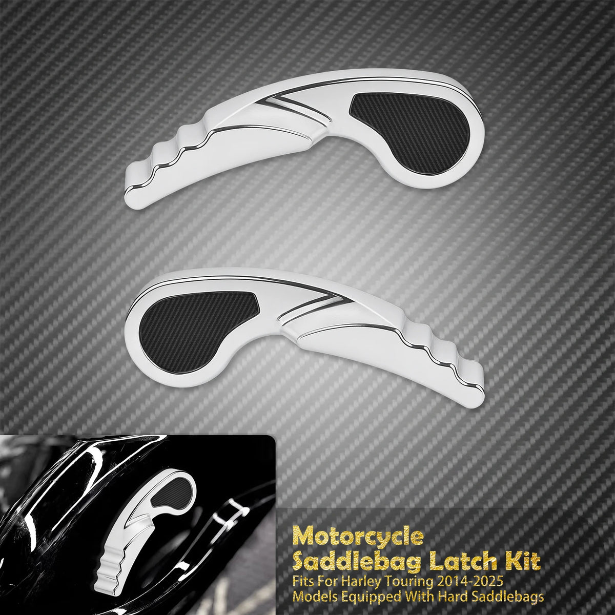 Kit de loquets de sacoches (saddlebag latch) - Harley Touring Road King, Street Electra Glide 2014-2025 – photo 7/12