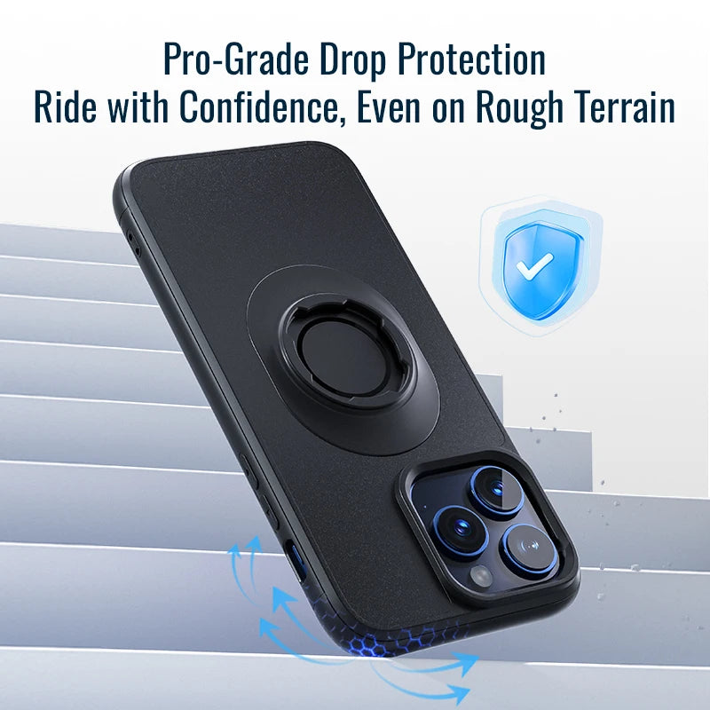 Coque antichoc pour iPhone avec verrouillage rapide, compatible support moto et vélo type QD - vue 6