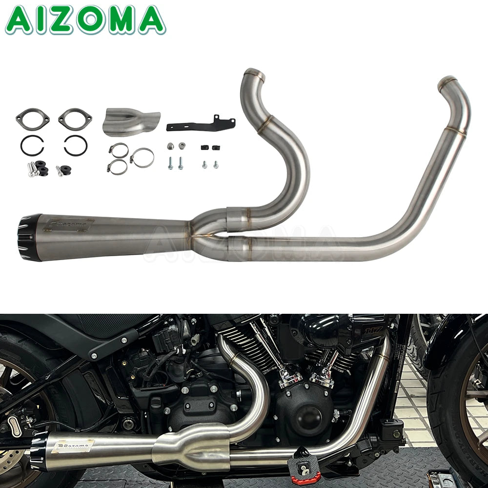 Système d'échappement complet 2-en-1 pour Harley-Davidson Softail Low Rider, FXLRST, FXLR/FXLRS et FXST 2018-2025 – photo 8/10