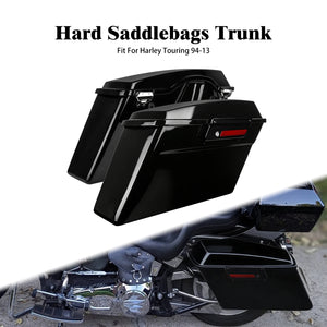 Paire de sacoches rigides noires verrouillables pour Harley-Davidson Touring - vue 7