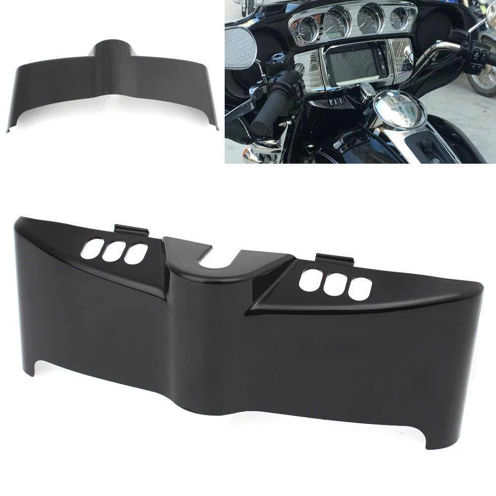 Cache chromé de console batwing pour Harley Touring - vue 6