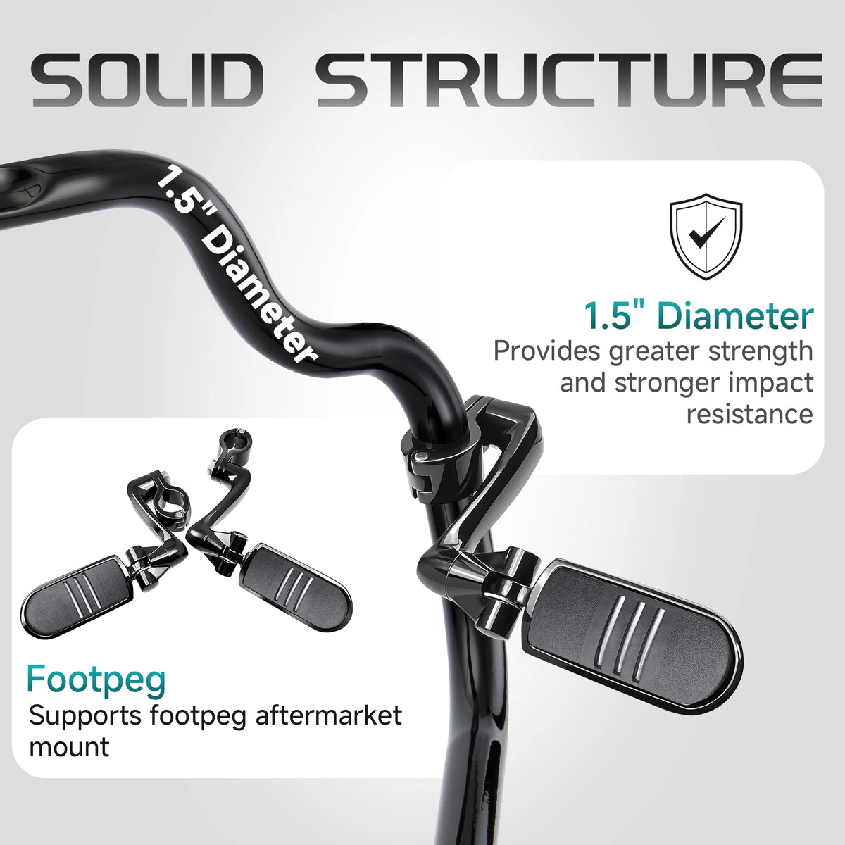 Barre de Protection Moteur 1.5" (Crash Bar) - Harley-Davidson Softail 2018-Later – photo 3/9