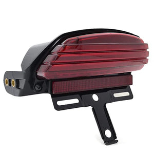 Feu arrière tri-bar LED avec support de plaque pour Harley Softail - vue 8