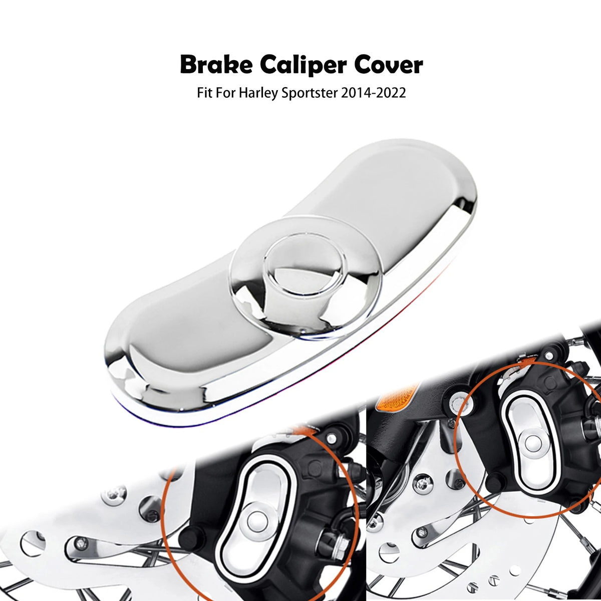 Cache d'Étrier de Frein Avant/Arrière - Harley-Davidson Sportster XL 883/1200 2014-2022 – photo 1/6