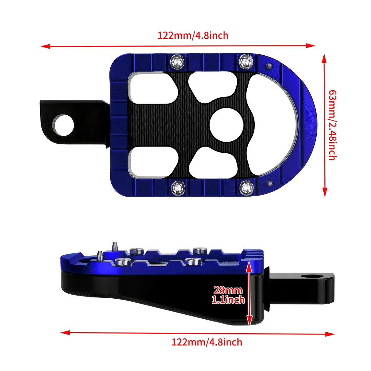 Marchepieds/repose-pieds passager arrière pour Harley-Davidson Sportster, Touring, Road Glide, Dyna et Softail FL – photo 5/12