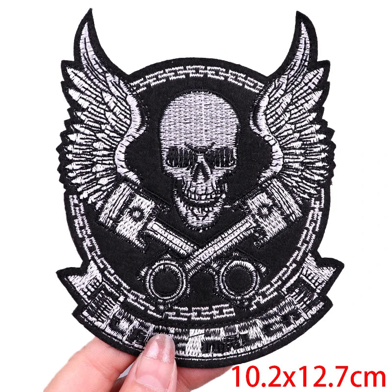 Écusson brodé style biker moto hippie punk - vue 11