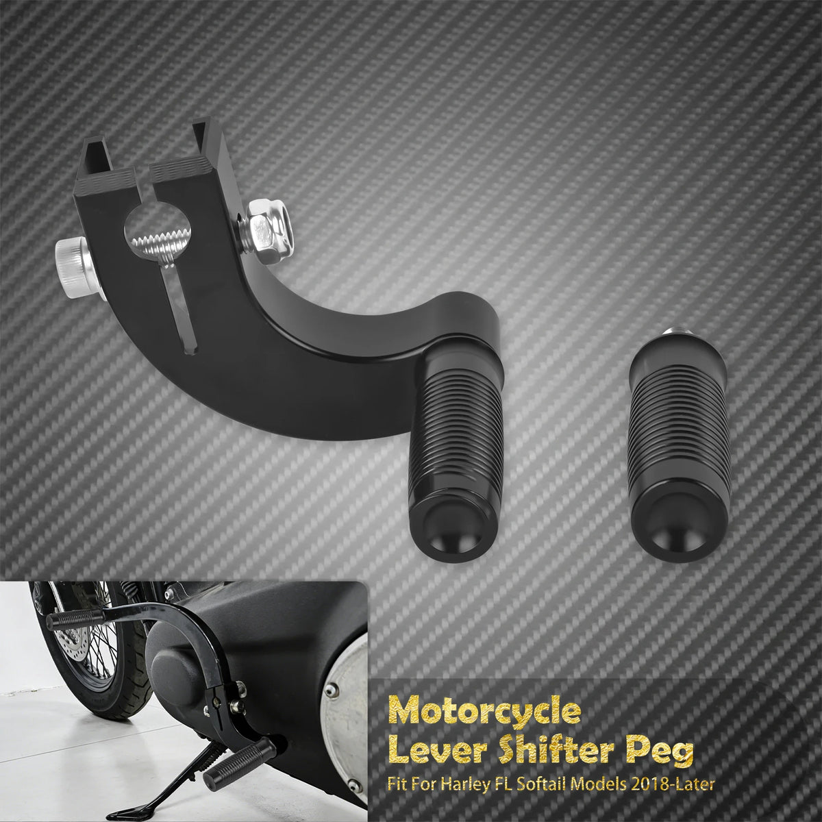 Levier de Sélecteur Talon-Pointe avec Cale-Pied - Harley-Davidson Softail (Commandes Centrales) 2018 et plus récent – photo 9/17