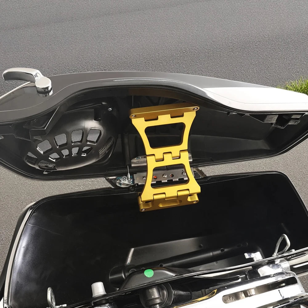 Arrêts de couvercle de sacoche en aluminium pour Harley Touring - vue 6