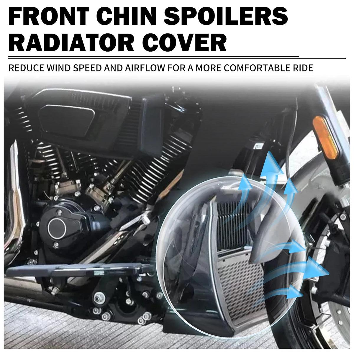 Spoiler Avant Cache-Radiateur (Chin Spoiler) - Harley-Davidson Touring CVO Road/Street Glide 2023-2024 – photo 5/6