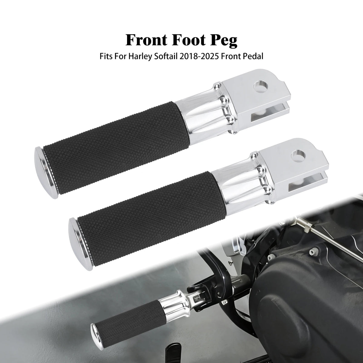 Repose-pied en aluminium pour Harley-Davidson Softail - vue 8