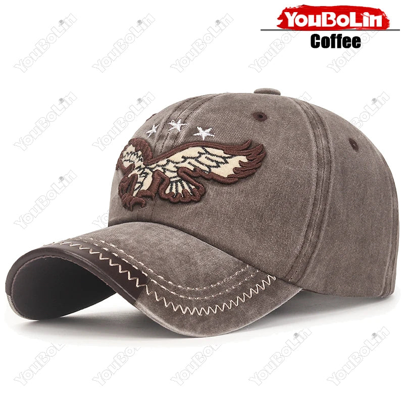 Casquette trucker vintage aigle brodé - vue produit - vue 11
